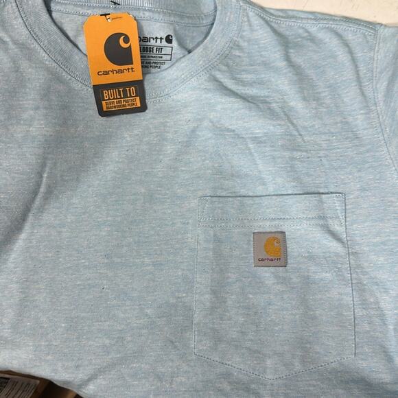Carhartt Women's Plus Size Loose Fit Heavyweight Short-Sleeve Pocket T-Shirt S - Picture 2 of 3